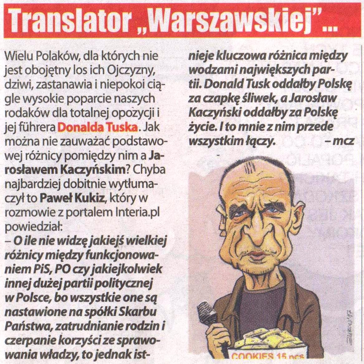 Różnica między Tuskiem a Kaczyńskim