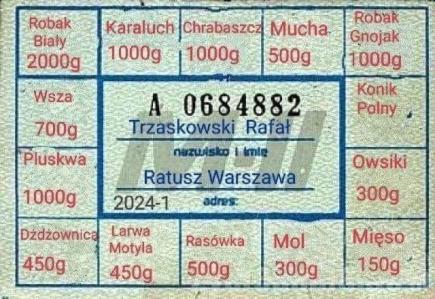 Kartka na mięso Trzaskowskiego