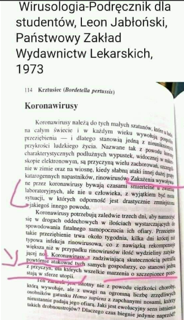 Leon Jabłoński, "Wirusologialekarska. 
                   Podręcznik dla studentów", PZWL 1973
