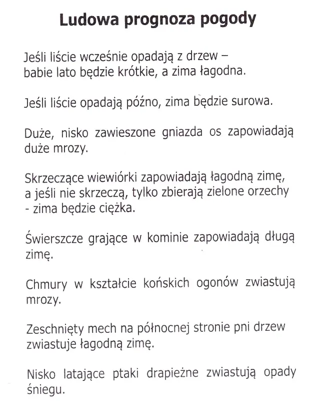 Ludowa prognoza pogody (2)