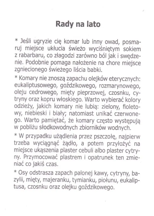 Rady na lato (1)