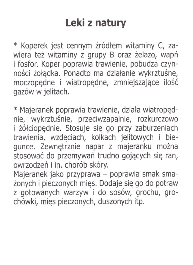 Leki z natury (1)