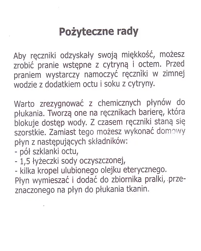 Miękkie ręczniki