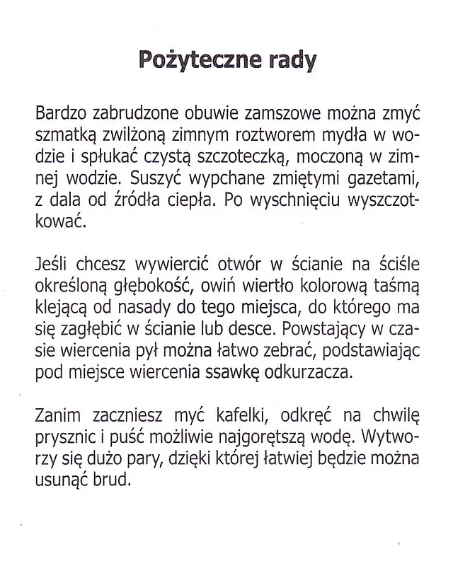 Buty, wiercenie, kafelki