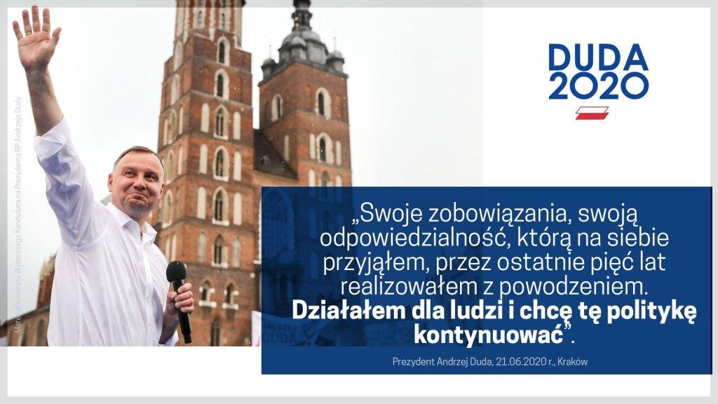 Prezydent RP Andrzej Duda Kraków 21.06.2020 r.-10