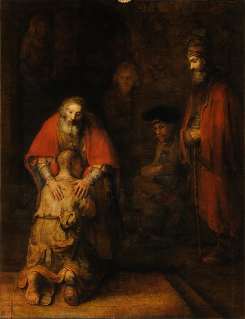 Rembrandt (1606-1669), "Powrót syna marnotrawnego", ok. 1668, Ermitaż w Sankt Petersburgu