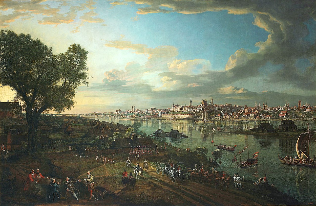 Widok Warszawy z Pragi 1770 B. Belotto Canaletto 1280px