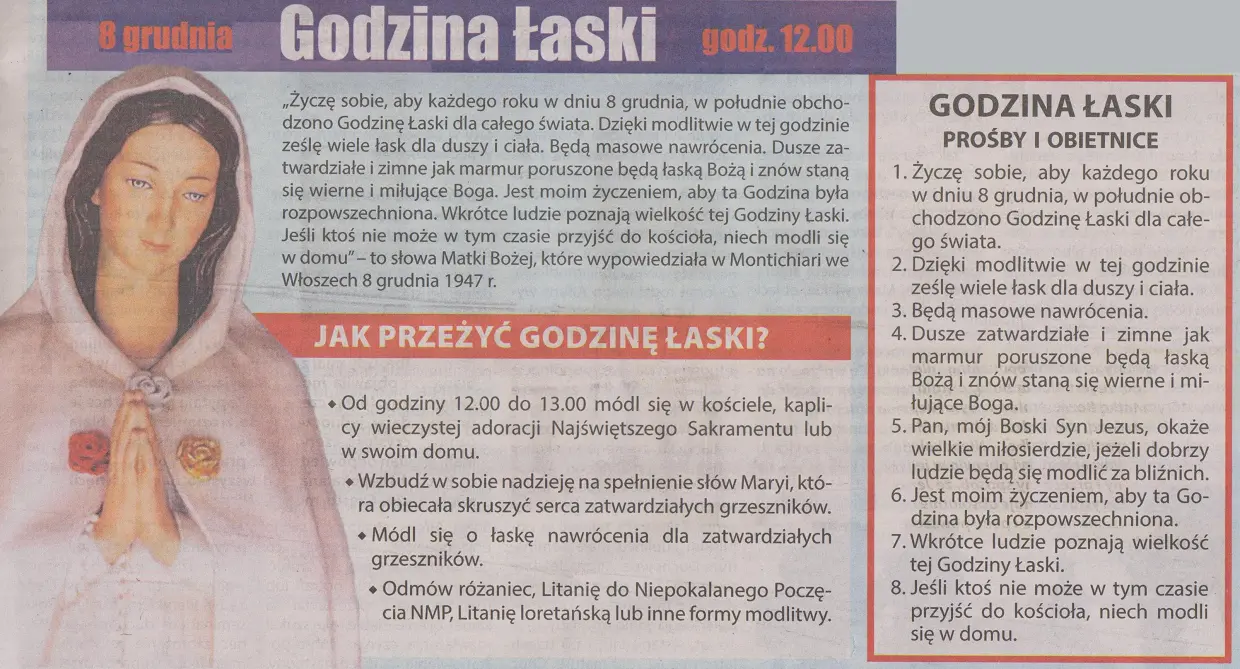 Godzina Łaski 8 XII