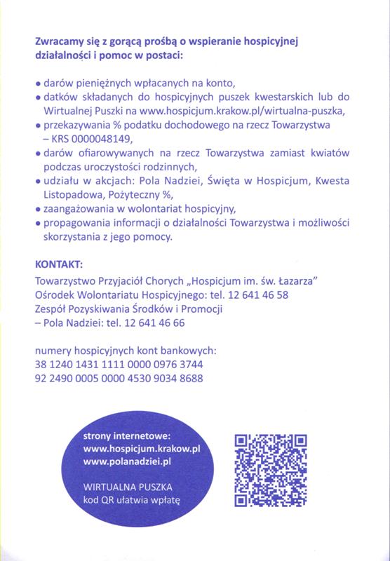 Hospicjum w Krakowie (2)
