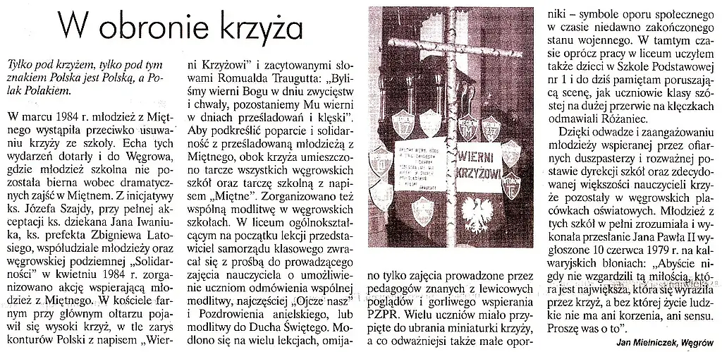 W bronie krzyża
