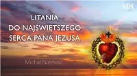 Litania do Najświętszego Serca Pana Jezusa