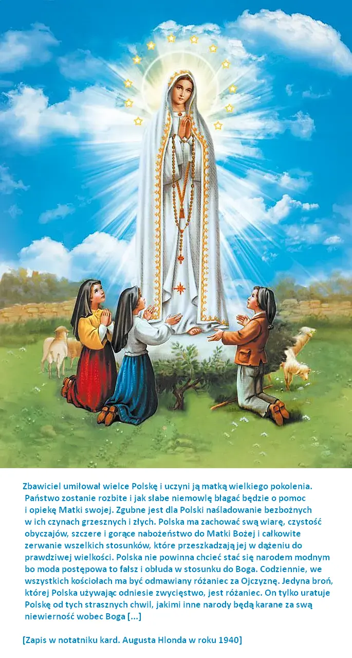 Kard. August Hlond o broni różańcowej