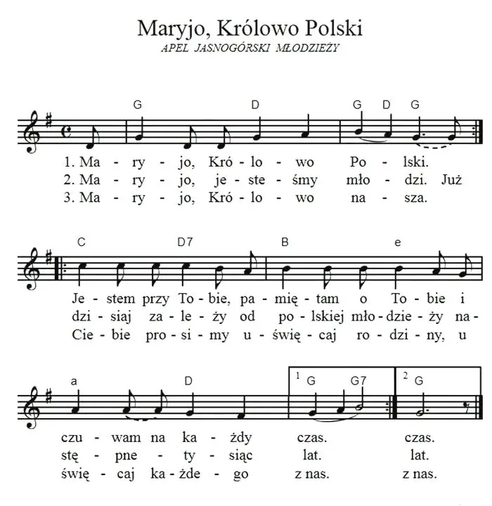 Apel jasnogórski młodzieży