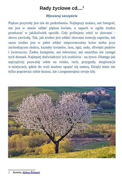 Rady życiowe (4)