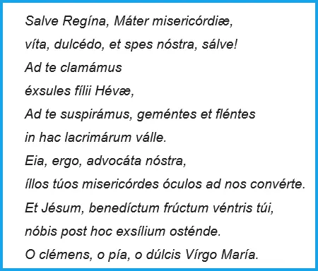 Salve Regina (łacina)