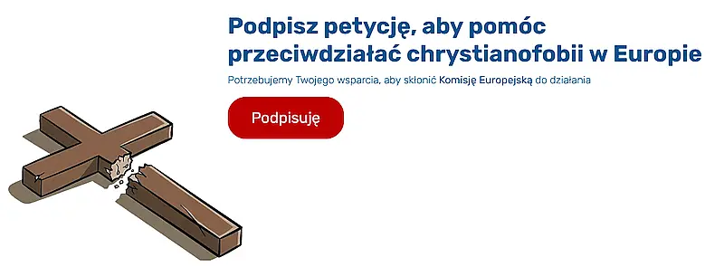 "Stop Chrystianofobii" – podpisz się pod petycją!