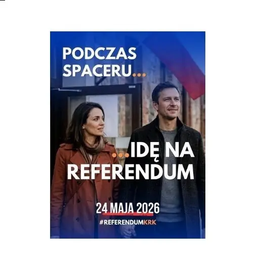 Referendum w Krakowie 24 V 2026 (Plakat)