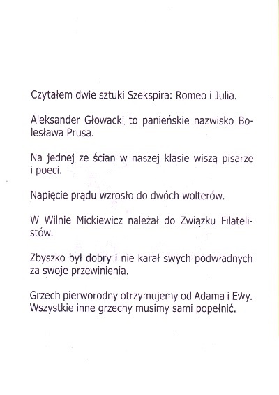 Humor z zeszytów szkolnych - 20250422