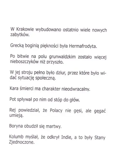 Humor z zeszytów szkolnych - 20260618