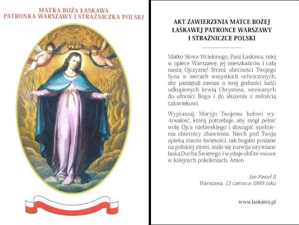 Akt zawierzenia Matce Bożej Łaskawej Patronce Warszawy i Strażniczce Polski