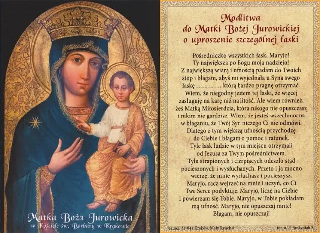 Modlitwa do Matki Bożej Jurowickiej