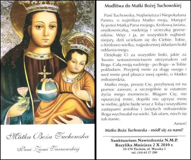 Modlitwa do Matki Bożej Tuchowskiej