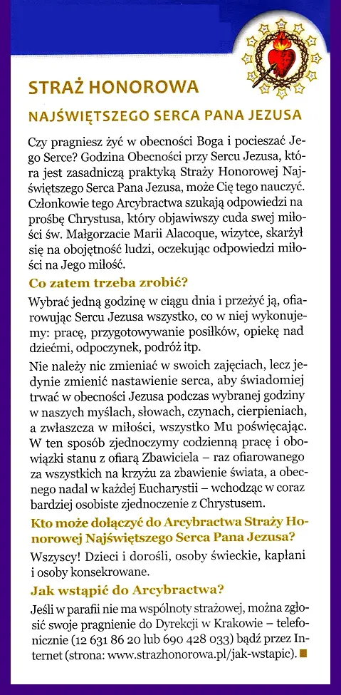 Straz Honorowa Najświętszego Serca Pana Jezusa