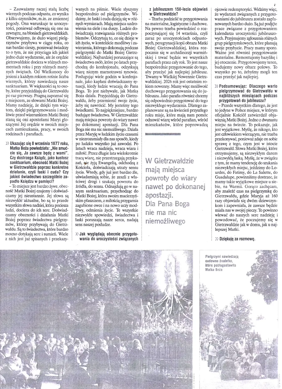 "Zanieśmy światu wezwanie Maryi", M3)