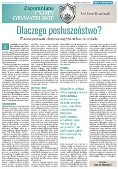 Dlaczego posłuszeństwo?