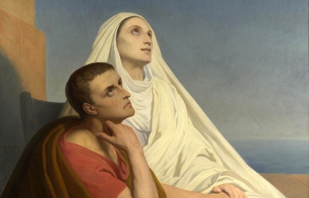 Św. Augustyn i jego matka Św. Monika, 1855