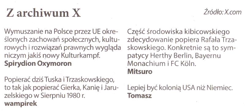 źródło: "Warszawska Gazeta" nr 19 (928) 2025, str. 2 tweety_wg-07-916_2025