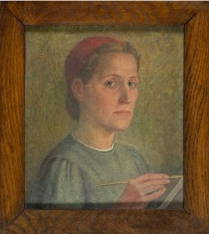 Krystyna Wróblewska - Autoportret, 1945