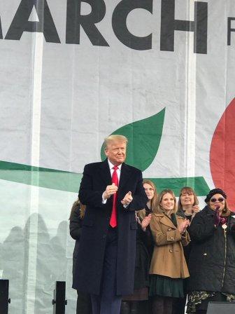Prezydent Donald Trump na Marszu za Życiem 2020