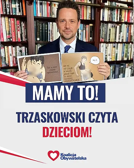 Trzaskowski czyta dzieciom