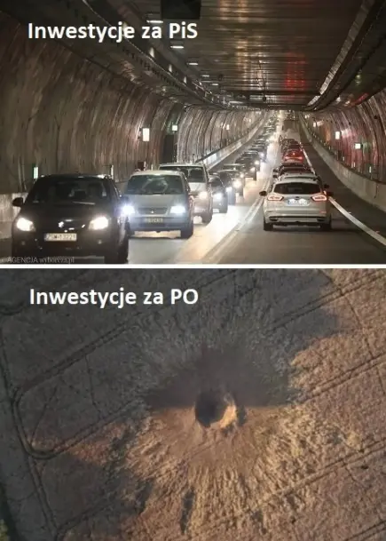 Inwestycje PiSu i PO