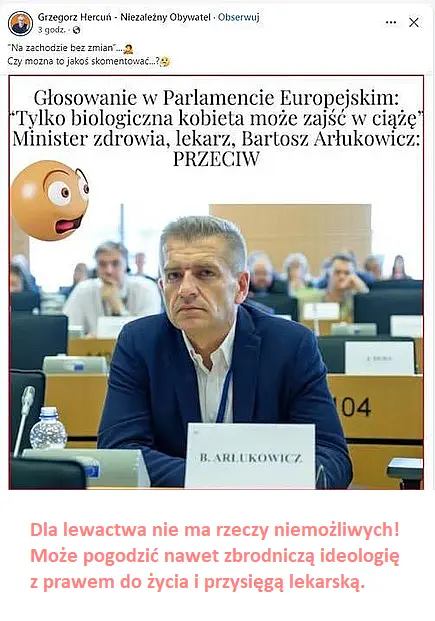 Źródło: FB Lekarz Arłukowicz za życiem