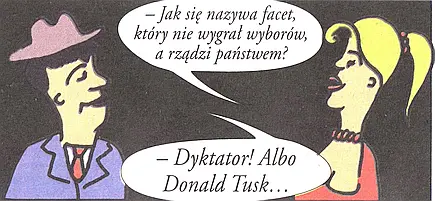 Źródło: "Warszawska Gazeta", nr 39 (948), 26 września-2 października 2025 r., str. 36 Dyktator albo Donald Tusk...