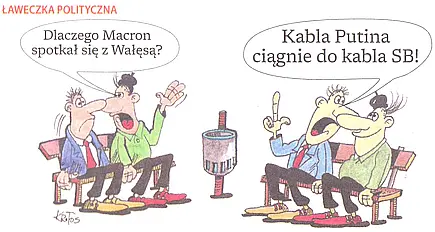 Spotkanie Macrona z Wałęsą