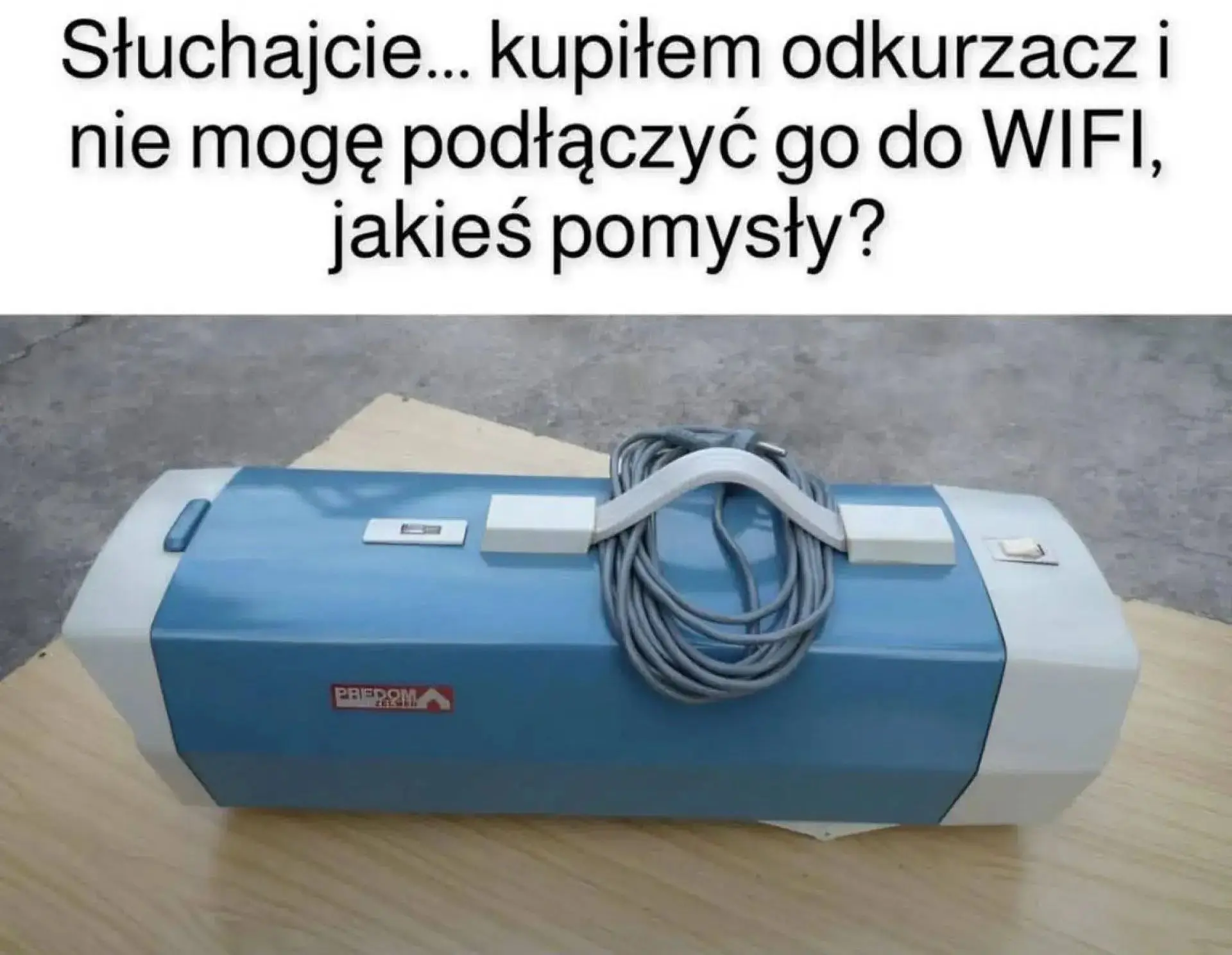 Źródło: FB Odkurzacz i WiFi