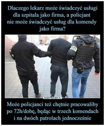 Policjant jak lekarz