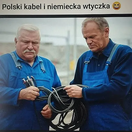 Źródło: niezalezna.pl Polski kabel i niemiecka wtyczka