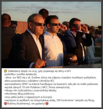 Zaćmienie - klapki na oczach