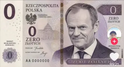 Banknot zero złotych