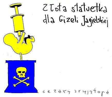 Złota statuetka