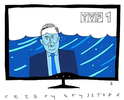 Źródło: FB TVP1 - czyta woda