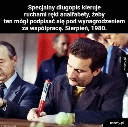 Długopis analfabety