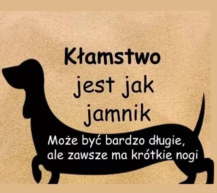 Kłamstwo jest jak jamnik
