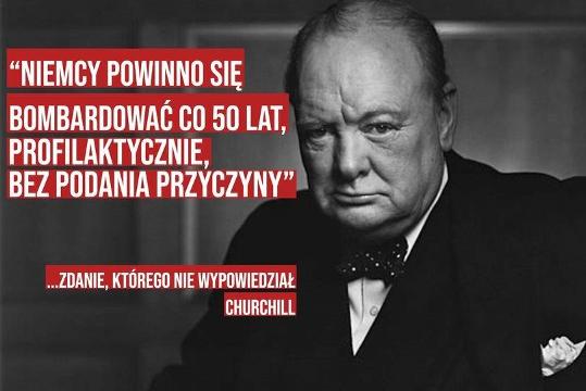Winston Churchill (??) o Niemcach
