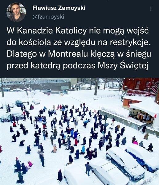 Kanadyjscy katolicy w zimie