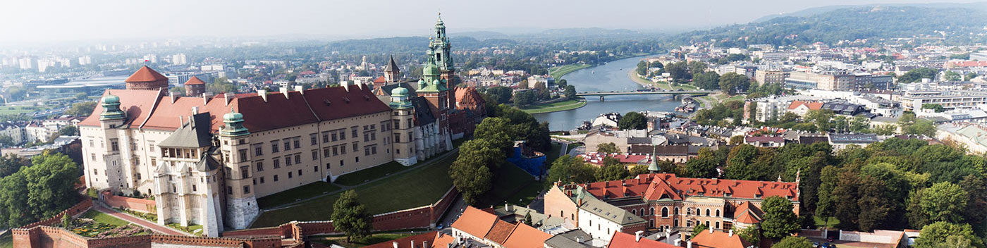 Widok na Wawel i Wisłę
